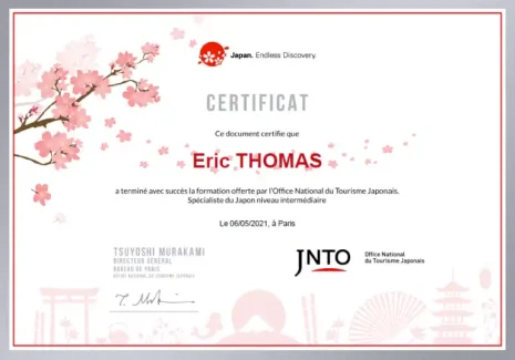 certification evasions rebelles travel planner japon